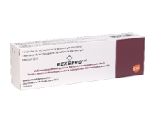 Image of the BEXSERO packaging.